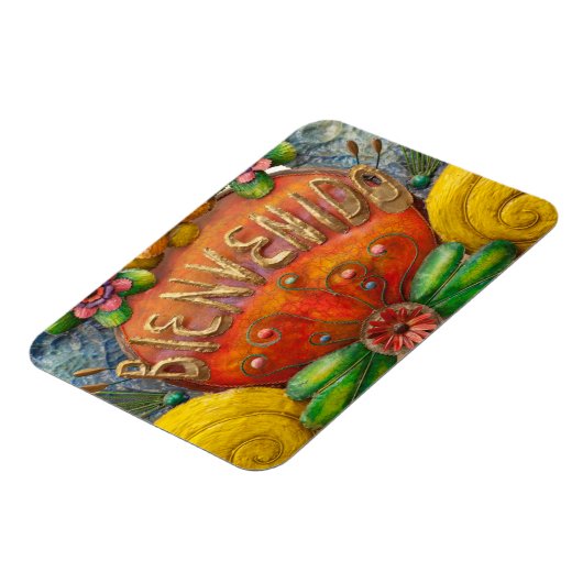 Welcom-Unterschrift auf Spanisch, Mexiko Magnet (Linke Seite)