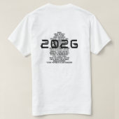 Welcome 2026 - Fresh Start New Year Celebration T-Shirt (Design Rückseite)