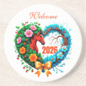 Welcome 2026 getränkeuntersetzer (Vorne)