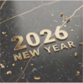 Welcome 2026 Happy New Year Sticker (Vorderseite)
