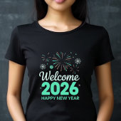 Welcome 2026 Happy New Year T-Shirt Tri-Blend Shirt