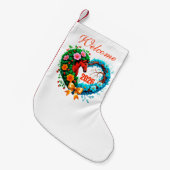 Welcome 2026 kleiner weihnachtsstrumpf (Vorderansicht (hängend))
