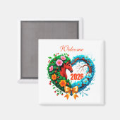 Welcome 2026 magnet (Vorderseite/Rückseite)