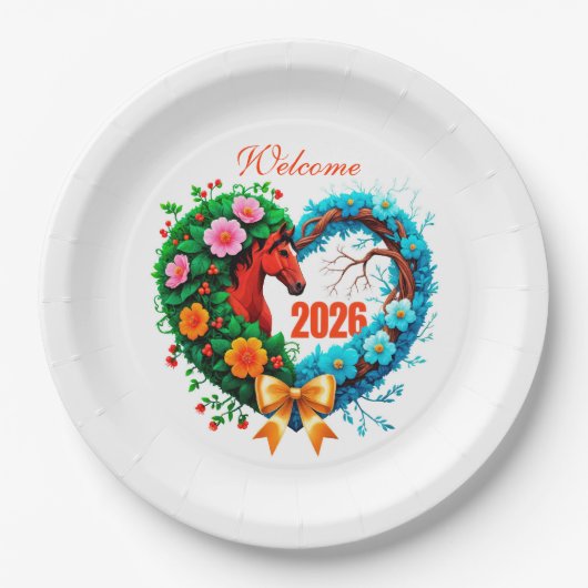 Welcome 2026 pappteller (Vorderseite)