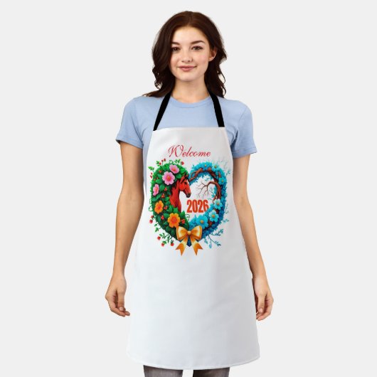 Welcome 2026 schürze (Getragen)
