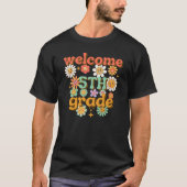 WELCOME 5TH GRADE, BACK TO SCHOOL FIRST DAY SCHOOL T-Shirt (Vorderseite)