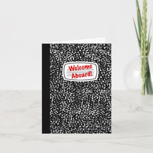 Welcome Aboard Comp Notebook Karte (Vorderseite)