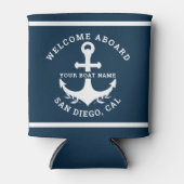 Welcome Aboard Nautica Blue Dosenkühler (Vorderseite)