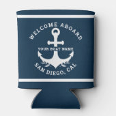 Welcome Aboard Nautica Blue Dosenkühler (Rückseite)