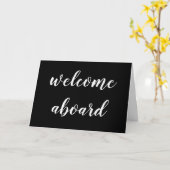 welcome aboard script karte (Gelbe Blume)
