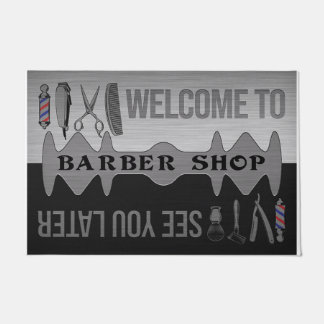 Welcome and see you later salon front door mat fußmatte