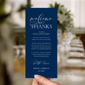 "Welcome and Thanks" Classy Reception Guest Card Programm