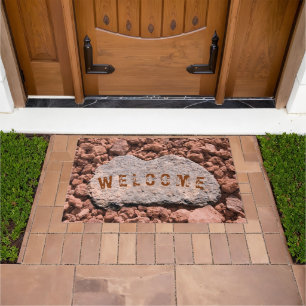 WELCOME Arizona Südwest Lava Rock Stepping Stone Fußmatte