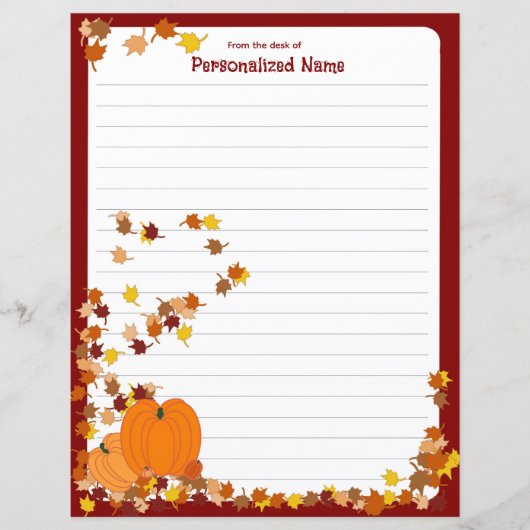 Welcome Autumn - Linedpapier (Vorderseite)