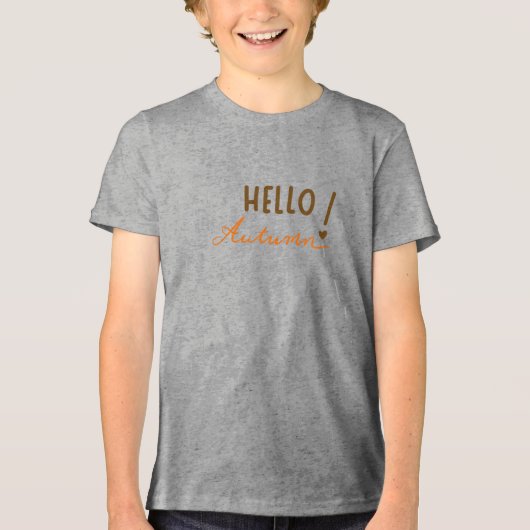 Welcome Autumn Tri-Blend Shirt (Vorderseite)