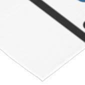 Welcome Azure Blue Silver Black Polka Dots Tischdecke (Schrägansicht)