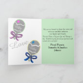 Welcome Babies Boy Girl Twins Birth Stats Card Ankündigung (Innenseite)