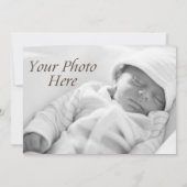 Welcome Baby Announcement Pastel Tree Custom Foto Ankündigung (Rückseite)