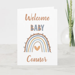 Welcome Baby Anpassbarer Name | Kinderkarte Karte