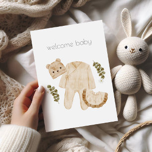 Welcome Baby Boho Glückwunschkarte Karte