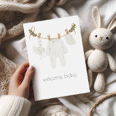 Welcome Baby Boho Glückwunschkarte Karte