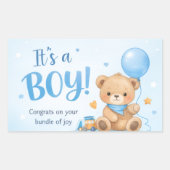 Welcome Baby Boy – A Bundle of Joy Sticker (Vorderseite)