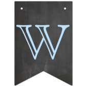 Welcome Baby Boy Chalkboard Look Wimpelkette (Erste Fahne)