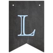 Welcome Baby Boy Chalkboard Look Wimpelkette (Dritte Fahne)