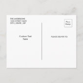 Welcome Baby Boy Geburtshilfeverkündung Blue Stars Ankündigungspostkarte (Rückseite)