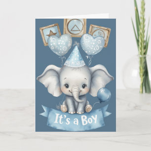 Welcome Baby Boy Karte