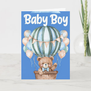 Welcome Baby Boy Karte