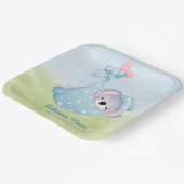 Welcome Baby Boy Pappteller (Gewinkelt)