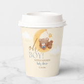 Welcome Baby Boy! Teddy Bear Party Pappbecher (Rückseite)