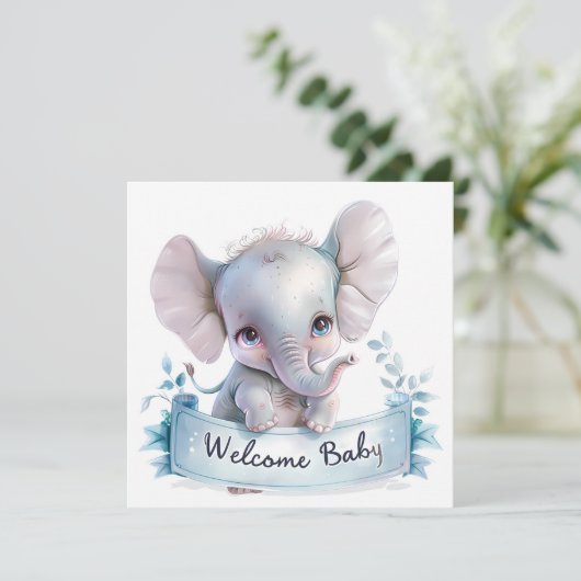 Welcome Baby Card (Stehend Vorderseite)