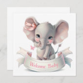 Welcome Baby Card (Vorne/Hinten)