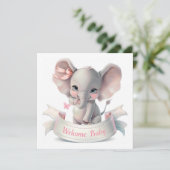 Welcome Baby Card (Stehend Vorderseite)
