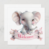 Welcome Baby Card (Vorne/Hinten)