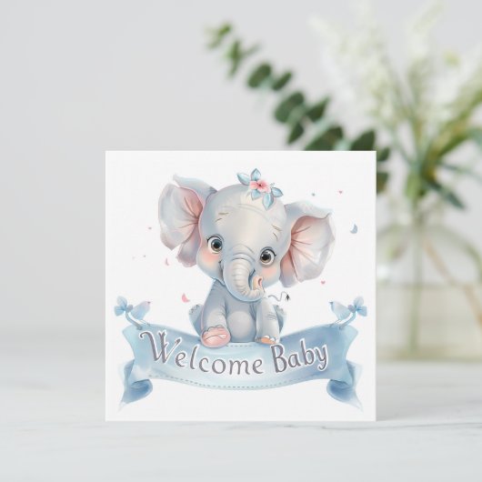 Welcome Baby Card (Stehend Vorderseite)