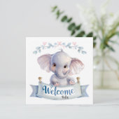 Welcome Baby Card (Stehend Vorderseite)