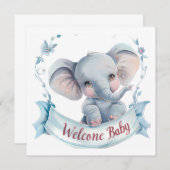 Welcome Baby Card (Vorne/Hinten)