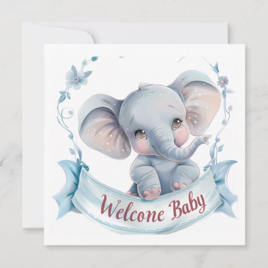 Welcome Baby Card (Vorderseite)