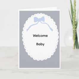 Welcome baby card karte