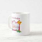 Welcome Baby Cartoon Tasse - Perfektes Geschenk fü (Vorderseite Links)