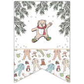 Welcome Baby Christmas Winter Baby Dusche Wimpelkette (Erste Fahne)