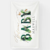 Welcome Baby Dusche Banner (Vertikal)