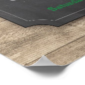 Welcome Baby Dusche Schildkröte Golf Poster (Ecke)