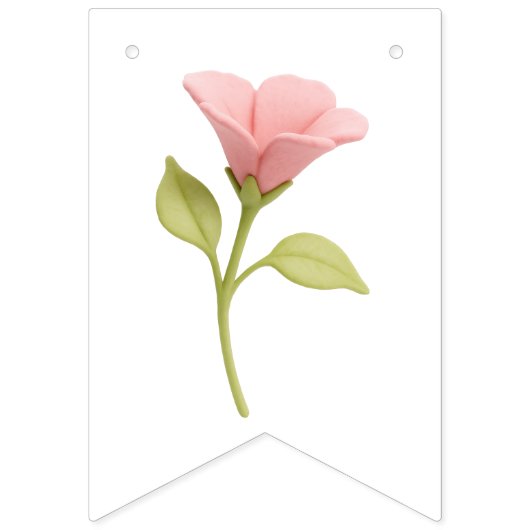 Welcome Baby Girl Kitten Wimpelkette (Zweite Fahne)