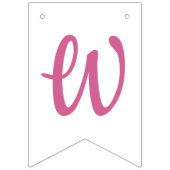 Welcome Baby Girl Kitten Wimpelkette (Dritte Fahne)