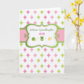 Welcome Baby Grandtochter Custom Personalisiert Na Karte (Gelbe Blume)
