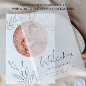 Welcome Baby Modern Script Birth Ankündigung